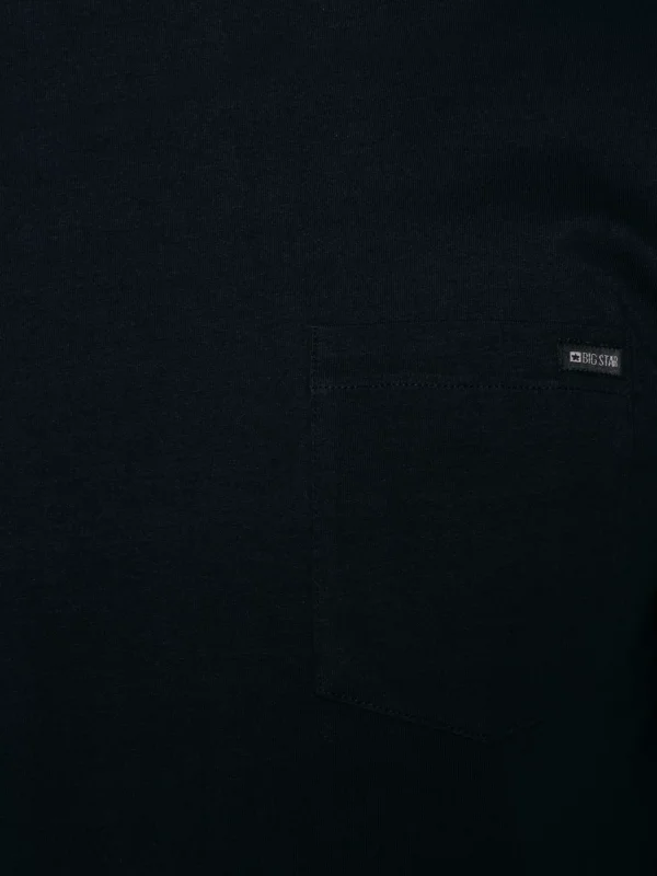 Koszulka męska z kieszonką granatowa Carbon 403