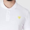 6ef00e8c993ee85160c9d4a08393e96c8d5f21ea GUESS Biała męska koszulka polo z żółtym logo