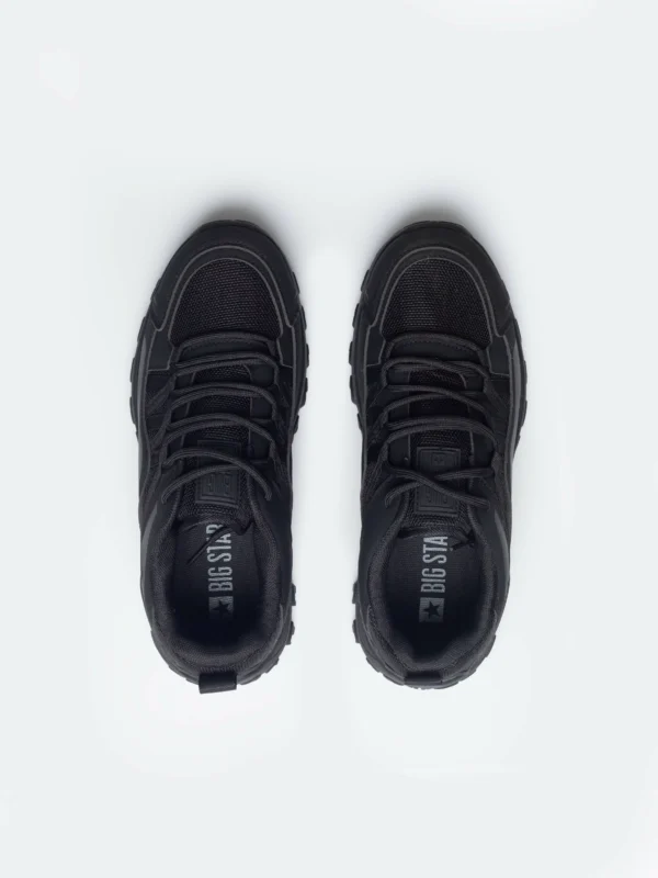 Buty męskie trekkingowe czarne SS174277 906