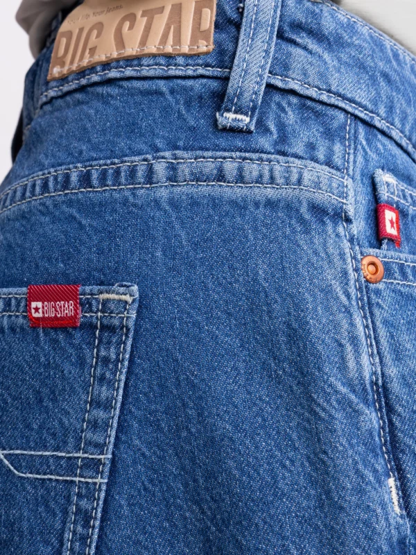 Jeansy dziewczęce z szeroką nogawką niebieskie Misaki 528