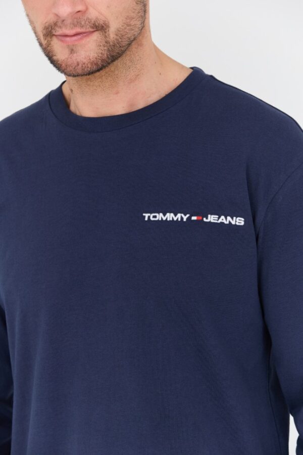 TOMMY JEANS Granatowy męski longsleeve