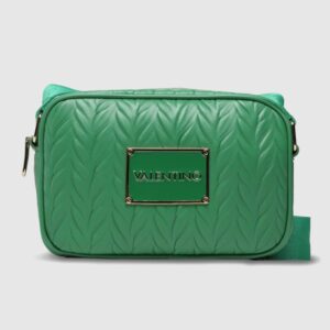 VALENTINO Tłoczona zielona torebka z przypinaną saszetką sunny re haversack