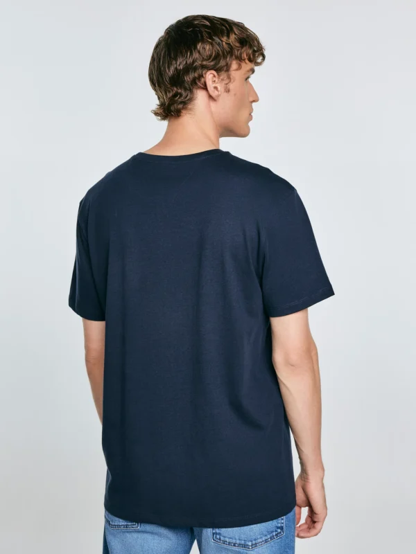 Koszulka męska z nadrukiem granatowa Misser 403