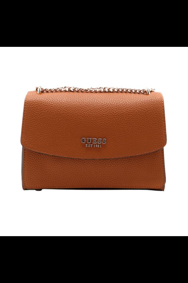GUESS Brązowa kopertówka damska Calista