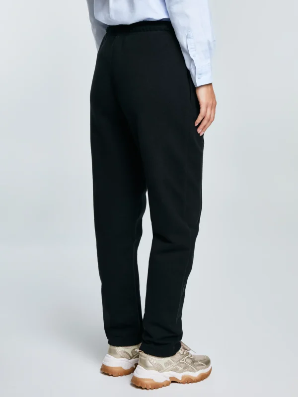 71ab01a9a5a149a5d23a307ffdaa9300025d8795 Spodnie damskie dresowe z przeszyciem czarne Pixelinap 906