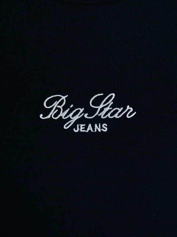 Koszulka dziewczęca z haftem granatowa Tomsa 403