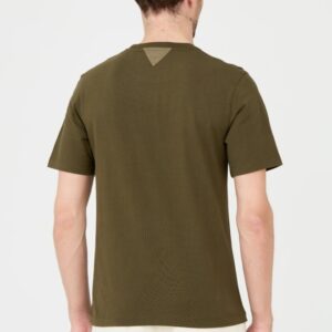 AERONAUTICA MILITARE Zielony bawełniany męski t-shirt