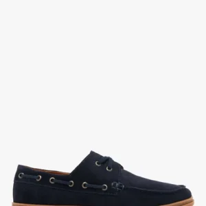 Granatowe półbuty męskie sznurowane