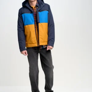 Kurtka męska z funkcją water resistant granatowa Hardes 403