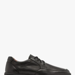 Czarny półbut skórzany