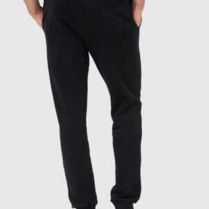 LA MARTINA Czarne męskie spodnie dresowe z szarym logo