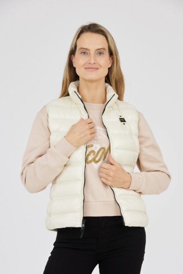 BLAUER Ecru bezrękawnik damski Sherri