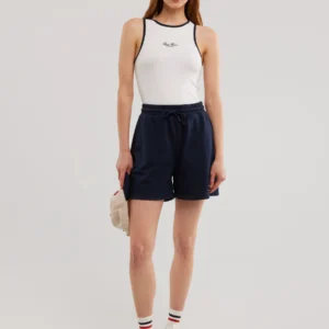 73f8b46e3252e5746b295a1397b9725327480cf0 Koszulka damska na ramiączkach z kontrastowym wykoŅczeniem biała Arisa 100