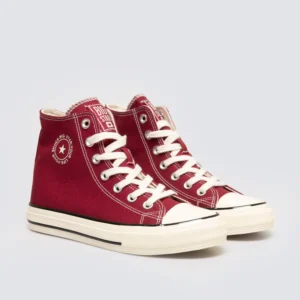 Trampki damskie wysokie bordowe SS274812 604