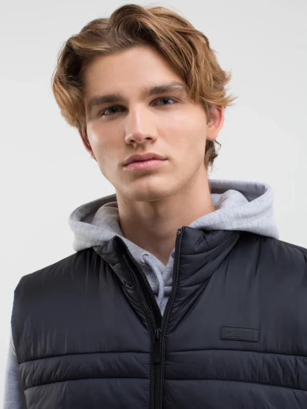 Kamizelka męska pikowana czarna Legelan 906