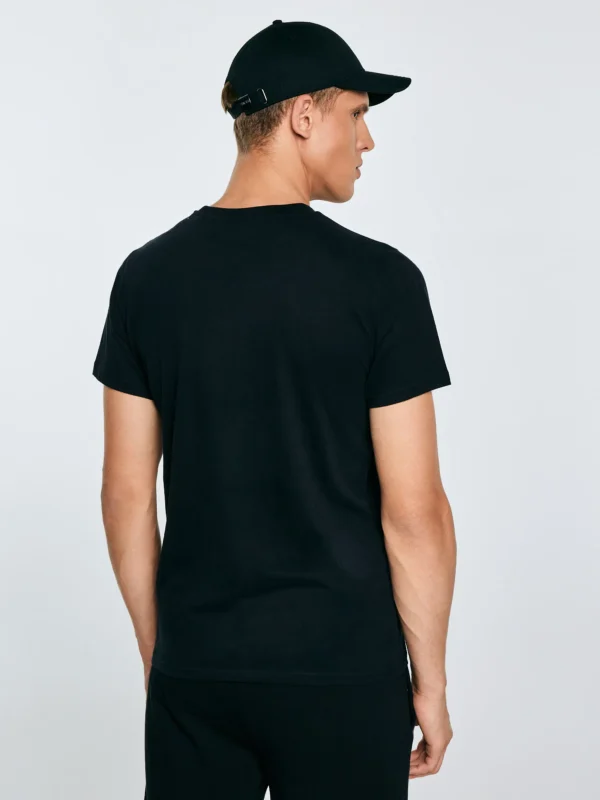 Koszulka męska z logo BIG STAR czarna Quado 906