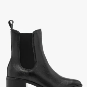 Czarne sztyblety damskie na obcasie