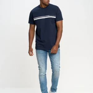 799cb8a693c03a78255f53bc5a81f18e53552c21 Jeansy męskie skinny z przetarciami niebieskie Owen 141