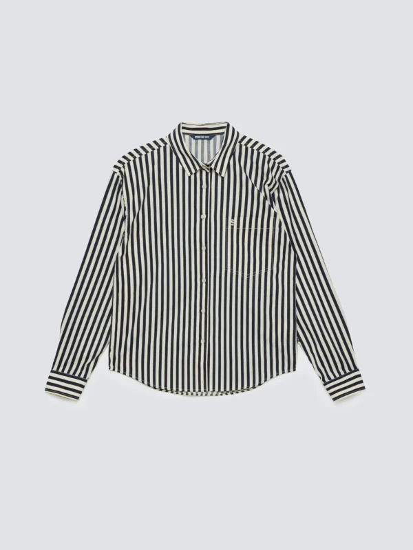 79c2493cc6dadce7e003b62378cdf1078fa1ed4a Koszula dziewczęca w paski biało-granatowe Benti 403