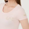 EA7 Różowy damski t-shirt