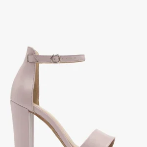 Liliowy sandały na słupku