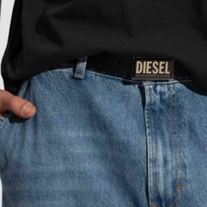 DIESEL Сzarny męski pasek B-GLOSSY II, Rozmiar 90