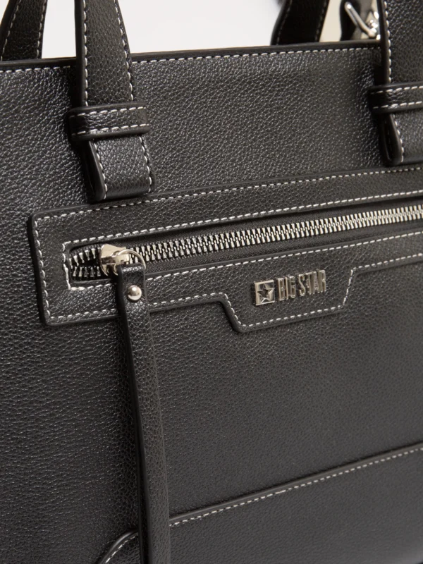 Torebka damska do ręki z dodatkowym paskiem czarna Marana 906