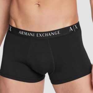 ARMANI EXCHANGE Czarne męskie bokserki 2PACK