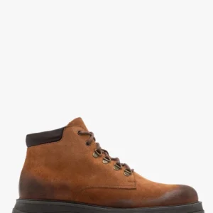 Rude trzewiki męskie na masywnym spodzie