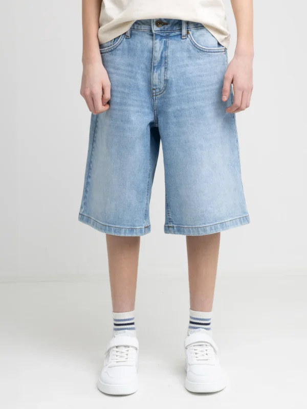 7cc492bcc4e474cfe70deddbe9f4897998cbad60 Szorty chłopięce jeansowe niebieskie Andys 143