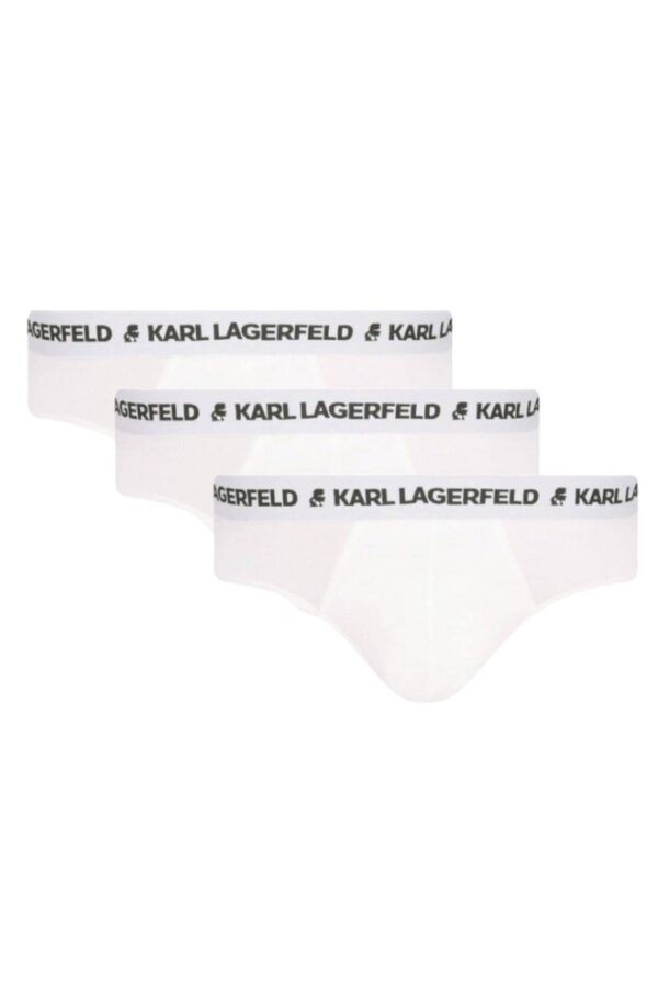 KARL LAGERFELD Białe slipy męskie 3PACK