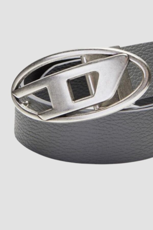 DIESEL Czarny męski dwustronny pasek B-1DR REV II, Rozmiar 85