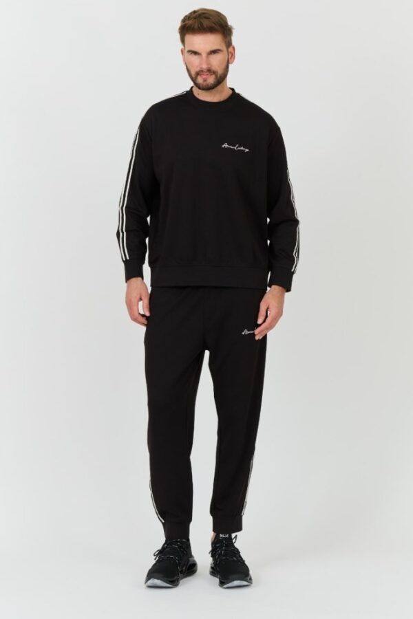 ARMANI EXCHANGE Granatowe męskie spodnie dresowe