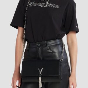 VALENTINO Czarna kopertówka Divina Pochette