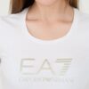 EA7 Biały damski t-shirt