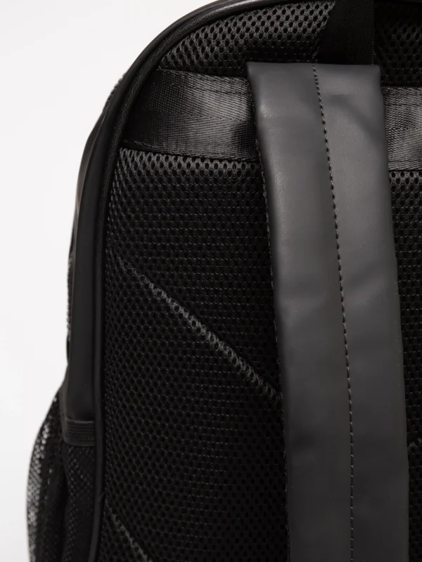 Plecak z ozdobnymi kieszonkami czarny Simone 906