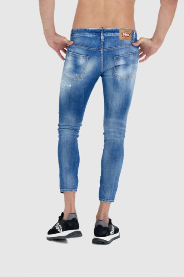 DSQUARED2 Niebieskie jeansy męskie skater jeans, Rozmiar 52