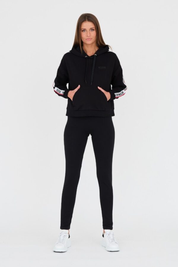 MOSCHINO Czarne damskie legginsy