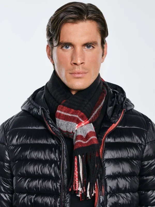 8248e6de183342300e6bb6b8abb275b963fa6ed4 Szal w kratę czerwony Remi 603