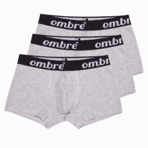 Bokserki męskie bawełniane 3-pak - szare