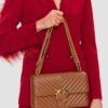 PINKO Brązowa torebka Love One Classic DC