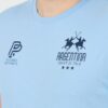 LA MARTINA Błękitny męski t-shirt Jersey