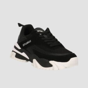 JUST CAVALLI Czarne sneakersy FONDO GRUT DIS. 4