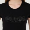 GUESS Czarny damski t-shirt Sangallo Tee