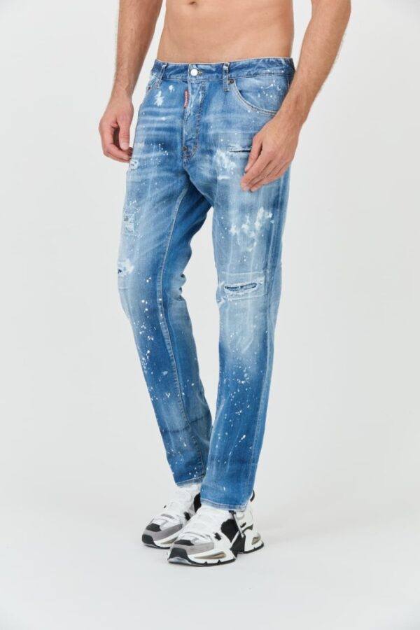DSQUARED2 Błękitne męskie jeansy Cool Guy Jean, Rozmiar 48