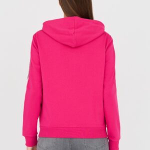 MOSCHINO Różowa damska bluza z lampasami