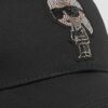 KARL LAGERFELD Czapka z daszkiem damska z cyrkonami Ikon