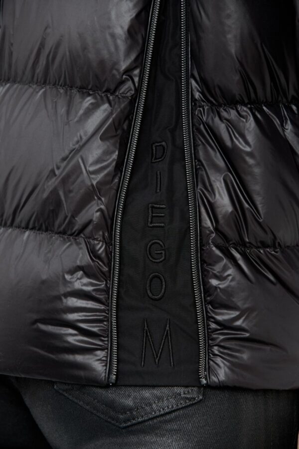 DIEGO M Czarna damska kurtka, Rozmiar 42 EU - 46 IT