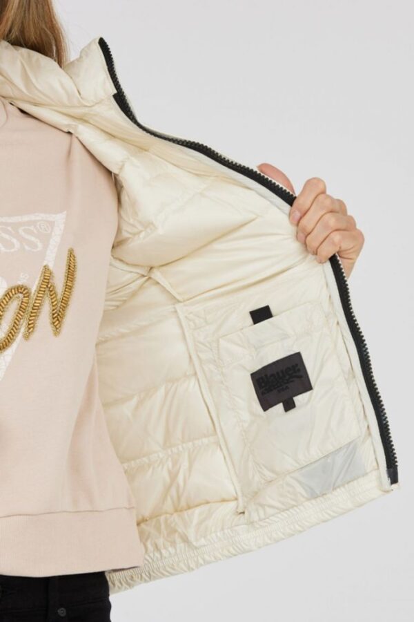 BLAUER Ecru bezrękawnik damski Sherri