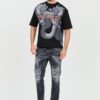 DSQUARED2 Czarny męski t-shirt Loose Fit Tee